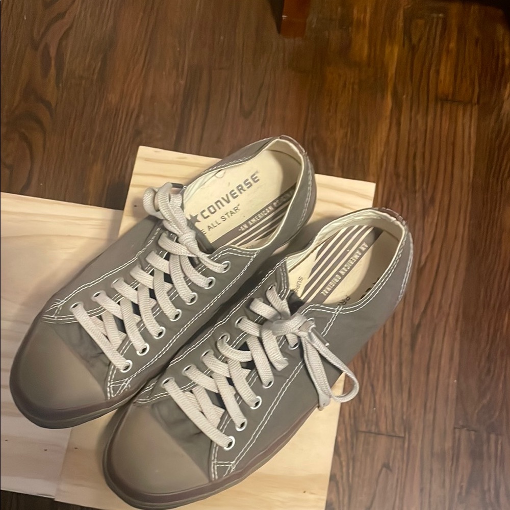converse brown canvas sneakers